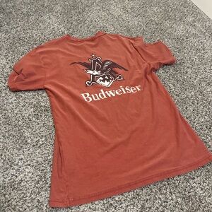 Red Budweiser graphic tee